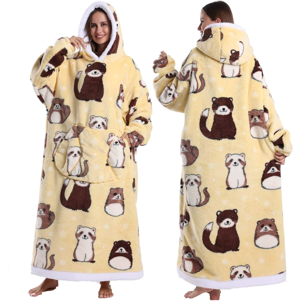 CozyCloud™ Hoodie Blanket