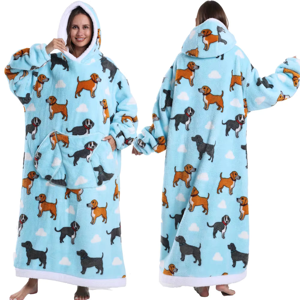 CozyCloud™ Hoodie Blanket