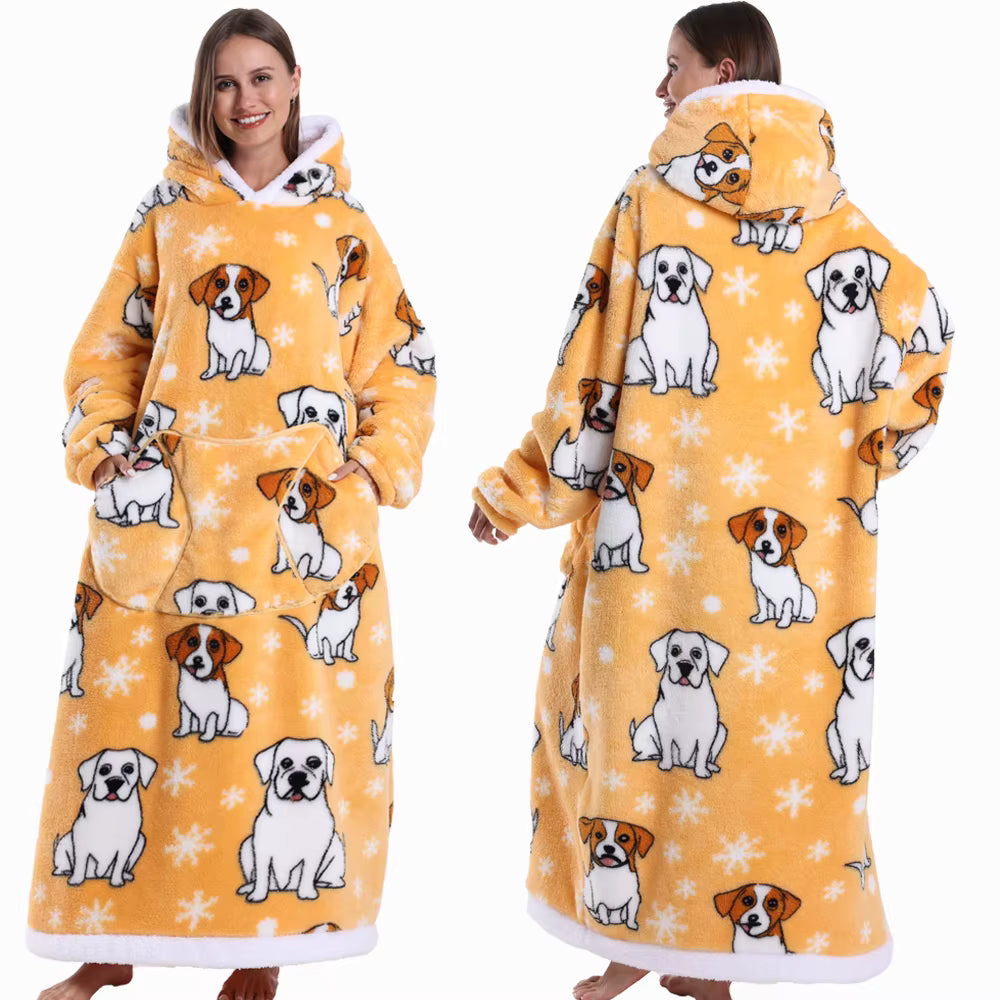 CozyCloud™ Hoodie Blanket