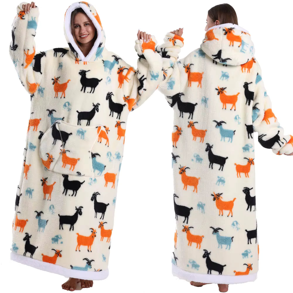 CozyCloud™ Hoodie Blanket