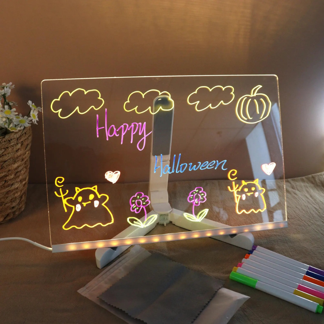 GlowBright™ LED Drawing Board – Magical Screen-Free Creativity for Kids